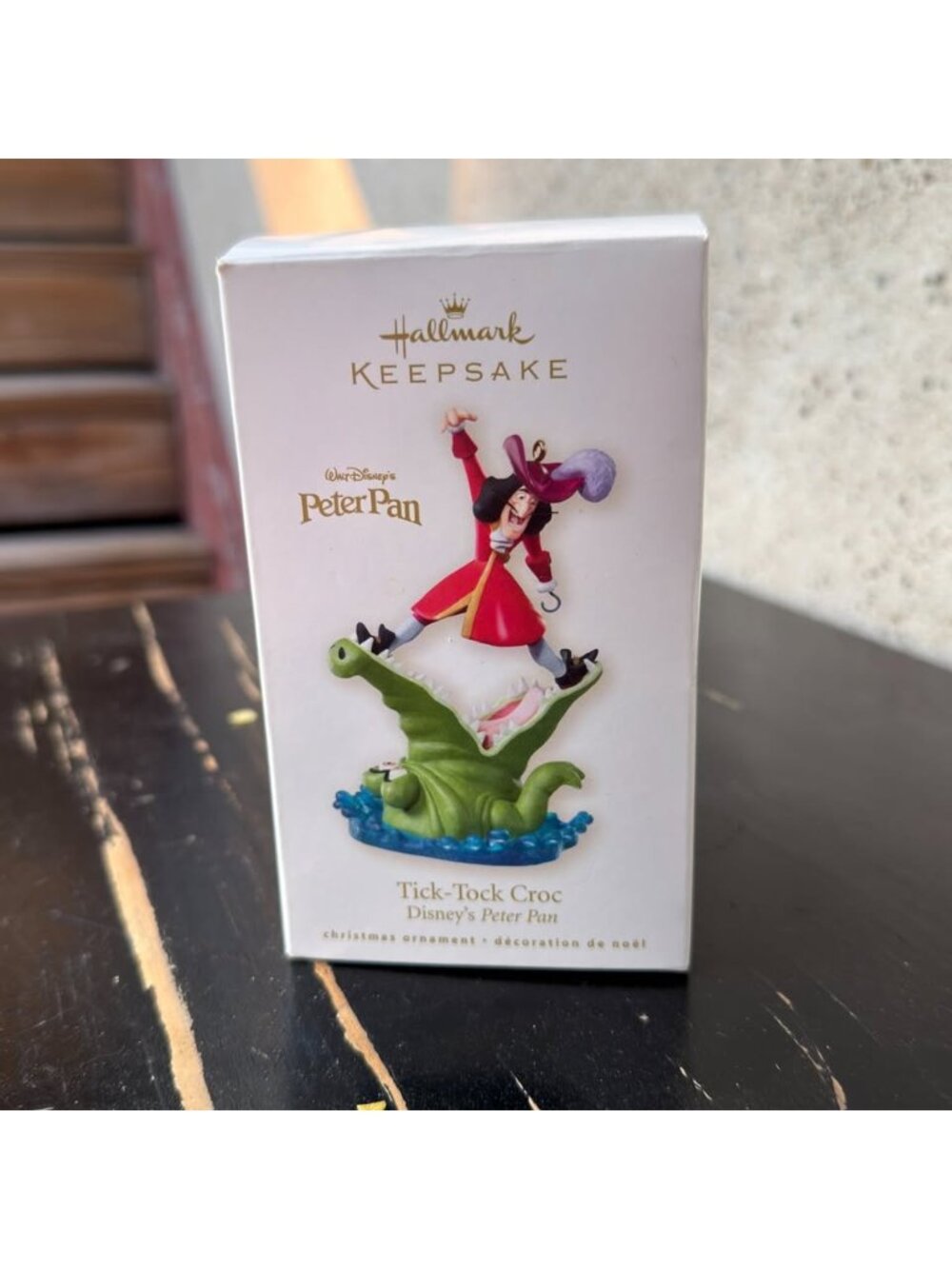 Hallmark Keepsake Disney Peter Pan Tick-Tock Croc Captain Hook Ornament w/ Box